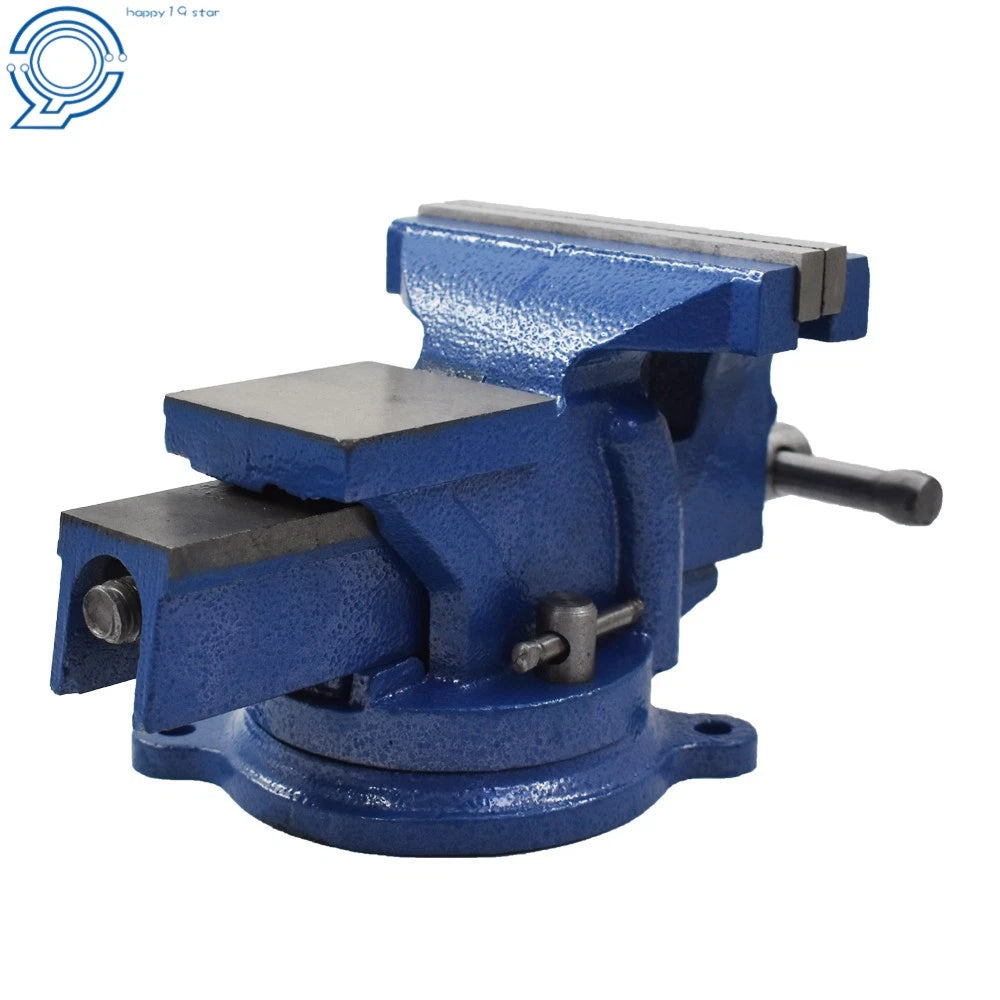 4-Inch Heavy Duty Bench Vise with Anvil and Swivel Locking Base