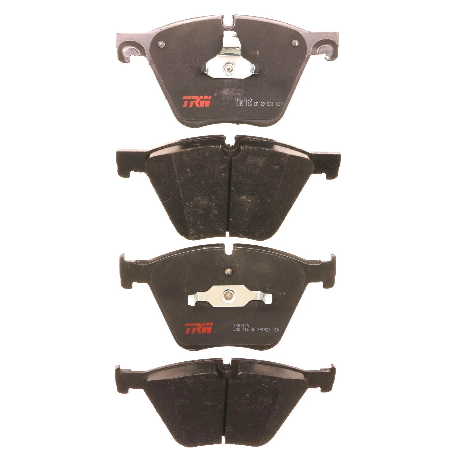 Set of 4 Disc Brake Pads for BMW X6 (2010–2011)