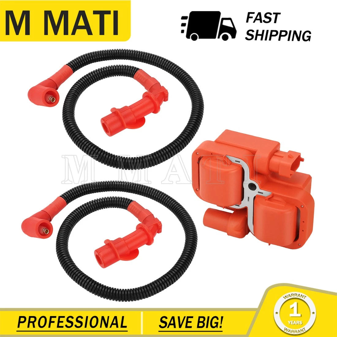 Ignition Coil with Wire & Cap for Polaris Sportsman 700 (2004–2007)