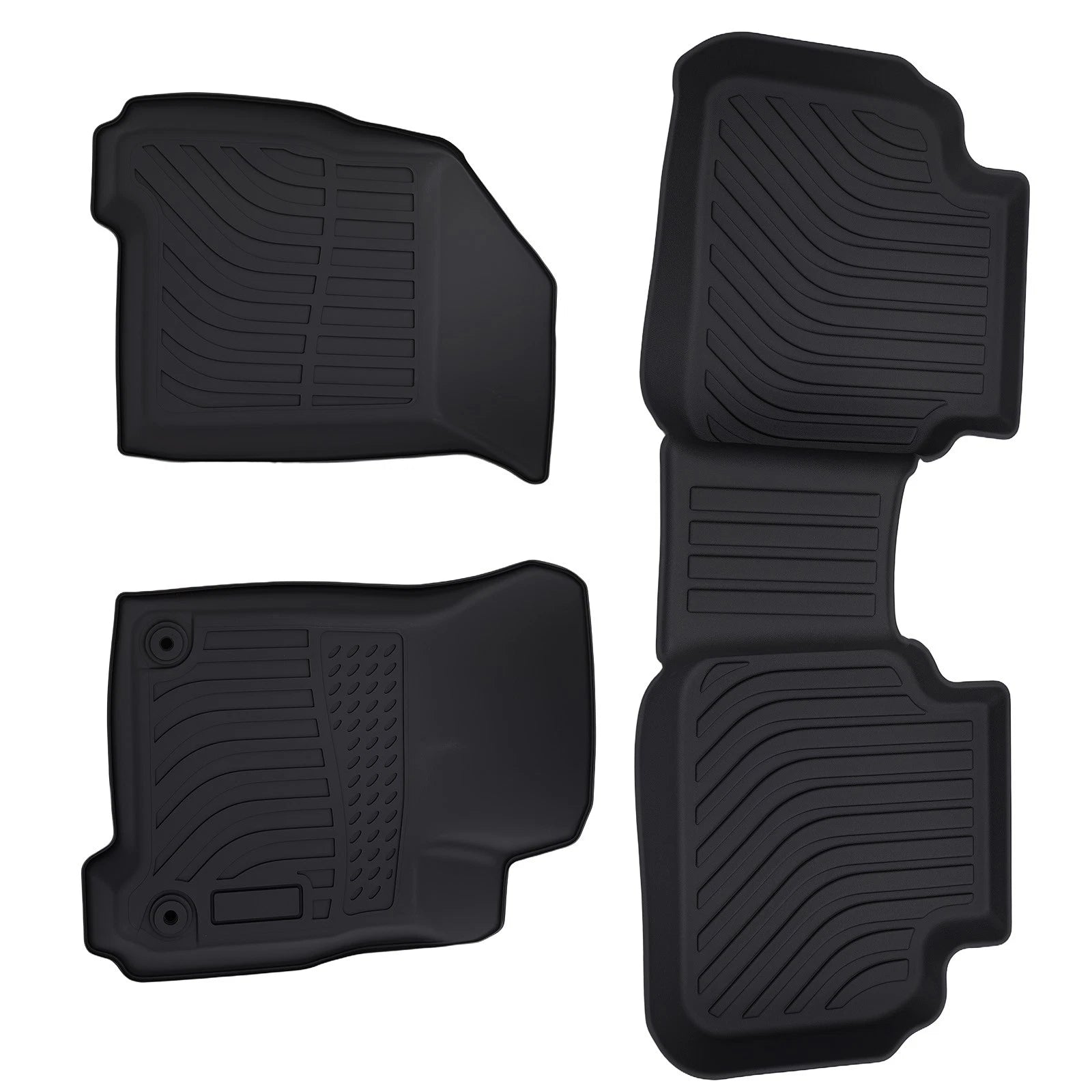 Set of 4 All-Weather TPE Floor Mats for Dodge Journey (2011–2020) Black