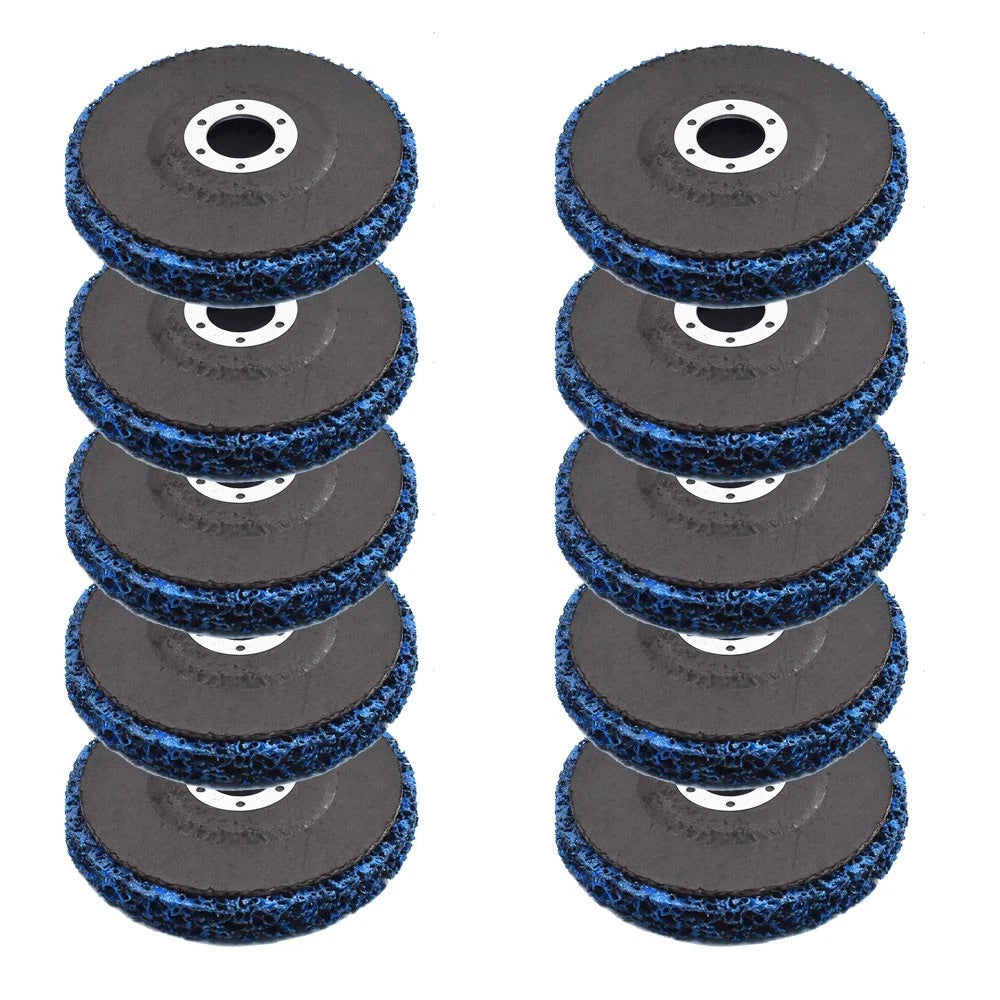 Set of 10 Strip Discs for Angle Grinder (4.5" x 7/8")