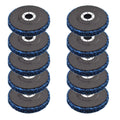 Set of 10 Strip Discs for Angle Grinder (4.5" x 7/8")