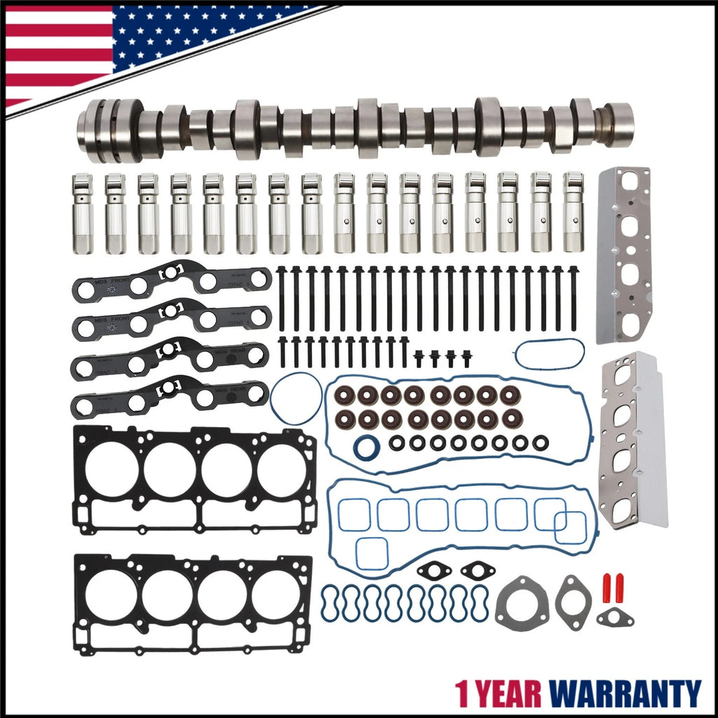 Engine Camshaft MDS Lifters Gaskets Kit for Ram 1500 5.7L V8 (2011–2015)