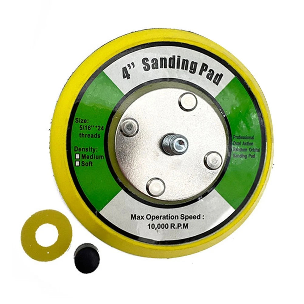 4-Inch Sanding Pad Backer Plate for Orbital Sanders (Compatible)