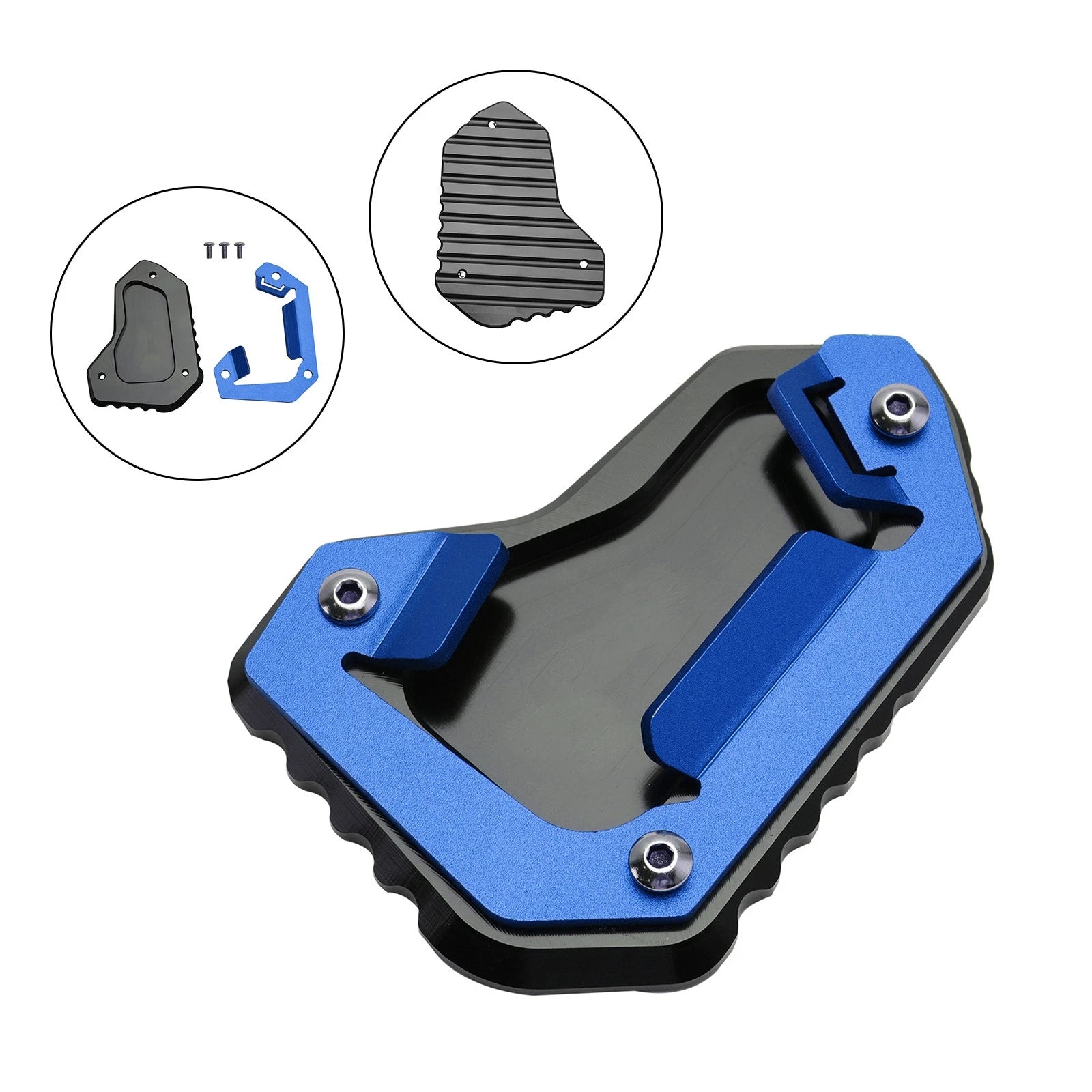 Kickstand Enlarger Plate Pad for Tiger 1200 Explorer (2012–2015) V13VG Blue