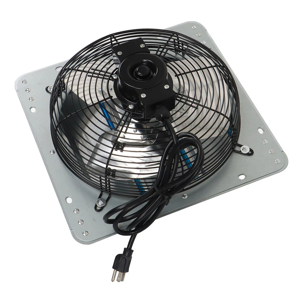 12" Wall Mounted Exhaust Fan for Garage Shop Attic (High Speed)