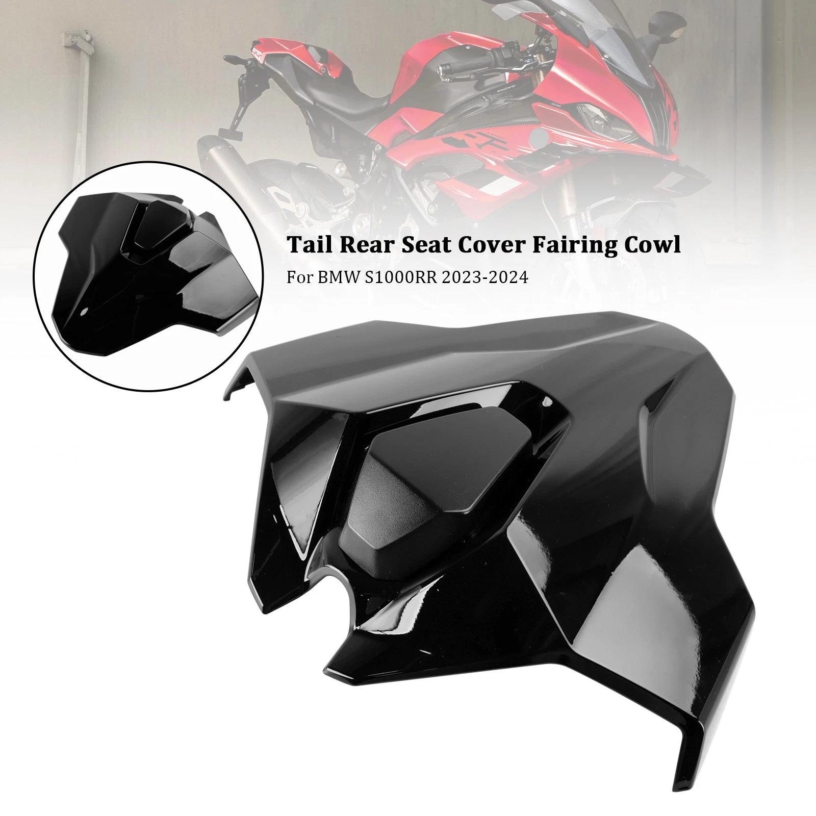 Tail Rear Seat Cover Fairing Cowl for BMW S1000RR (2023–2024) Black