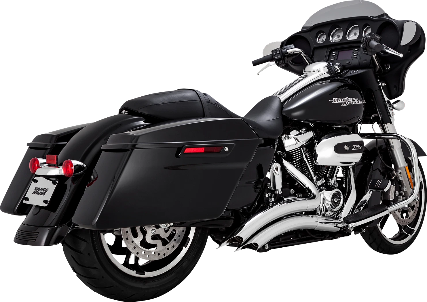 Vance & Hines Big Radius Chrome Exhaust for Harley Touring (2017–2025)