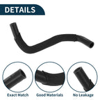 Radiator Hose Coolant Pipe for Volkswagen Golf 1.8L (2015–2018) Rubber Black