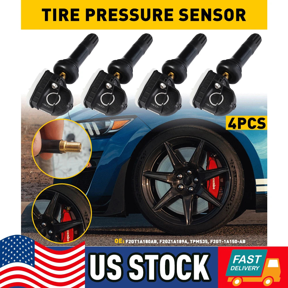 Set of 4 TPMS Tire Pressure Sensors for Ford F-150 Edge Mustang (2015–2020)