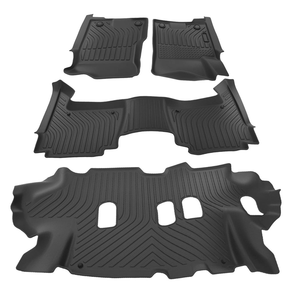 Black Carpet Floor Mats for Nissan Armada/Infiniti QX80 (2019–2022)