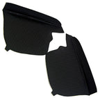 2X Door Armrest PVC Carbon Fiber for Honda Odyssey (2011–2017) Black Stitch