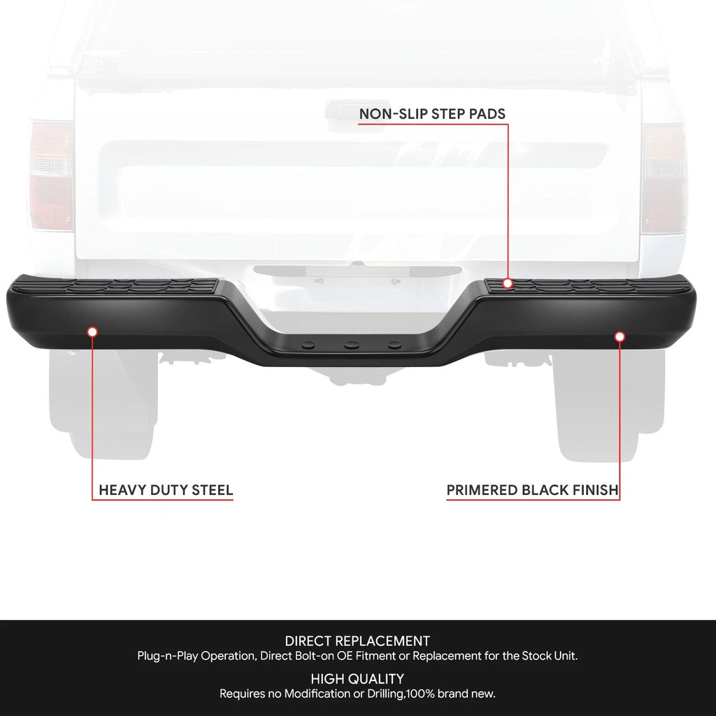 Rear Step Bumper Assembly for Toyota Pickup (1989–1995)