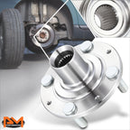 Set of 2 Wheel Hubs with Studs for Honda Civic Del Sol (1992–2000)