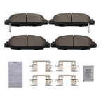 Set of 4 Front Ceramic Brake Pads for Honda HR-V (2016–2023), Accord (2013–2023)