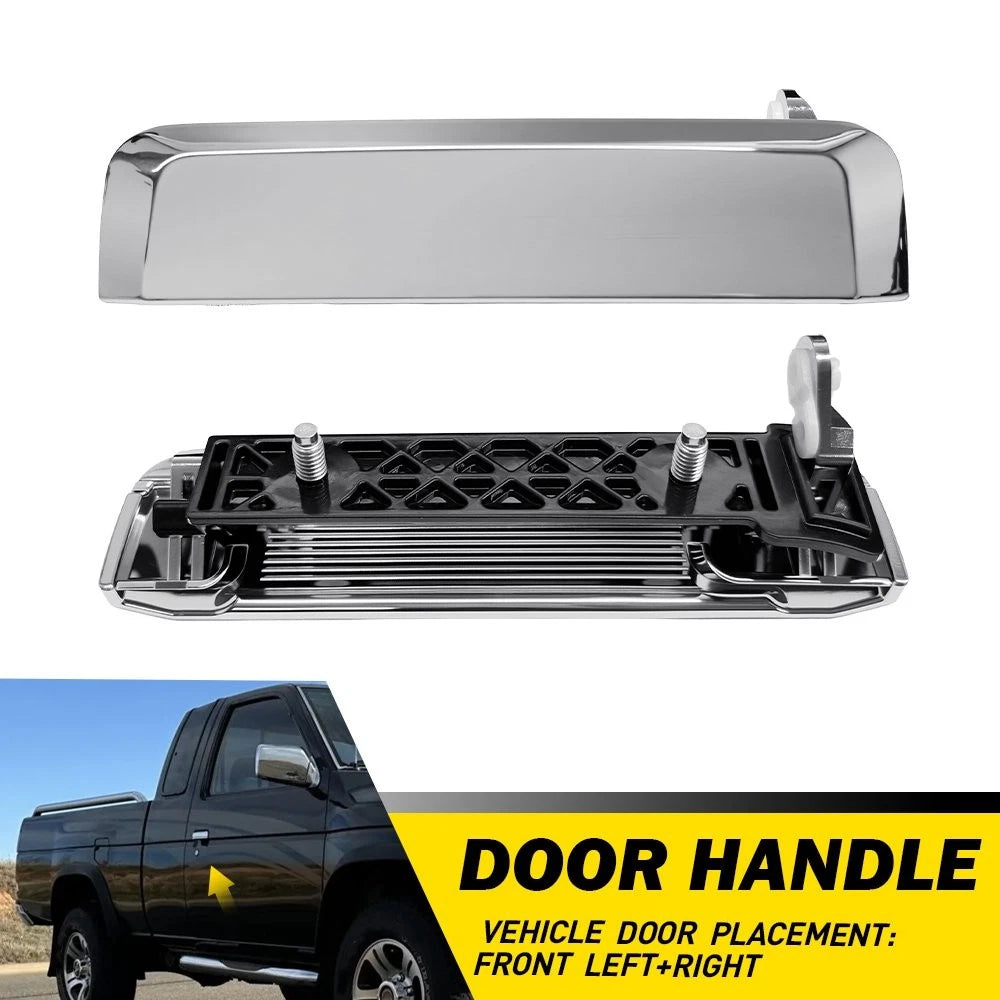 Chrome Front Door Outside Handle Pair for Nissan Pickup Truck (1995–1997)