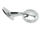 LH Driver Side Chrome Exterior Door Mirror with Bowtie for 1965–1966 Chevy Impala