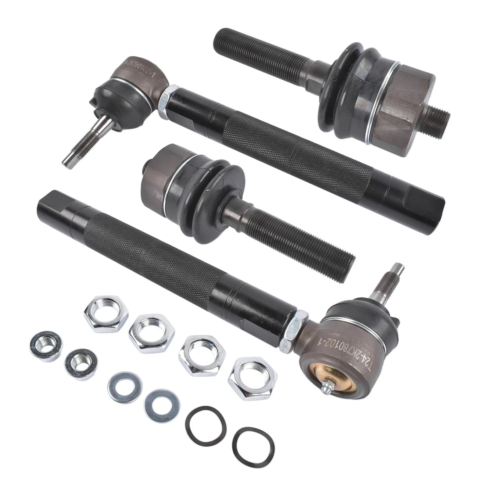 Set of 4 Front Tie Rods Inner & Outer for Chevy Silverado GMC Sierra 1500 2500 (1999–2007)
