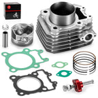 Cylinder Jug Top End Rebuild Gasket Piston Ring Set for Kawasaki Bayou (KLF250A)