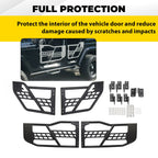Set of 4 Textured Tube Safari Tubular Doors for Jeep Wrangler JK (2007–2018)