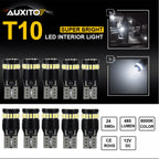 10x T10 240LM 6000K Canbus Error LED Bulb Light W5W 194 168 2825 J