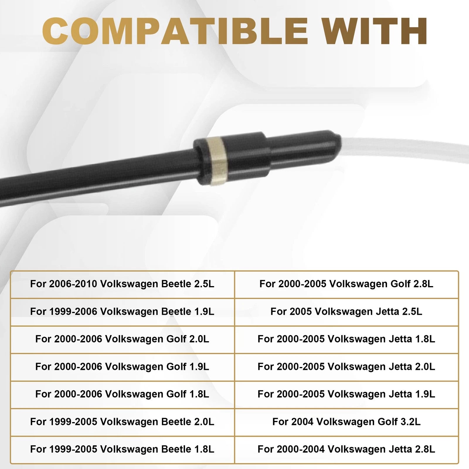 Emergency Parking Brake Cable for Volkswagen Beetle Jetta Golf (1998–2005)