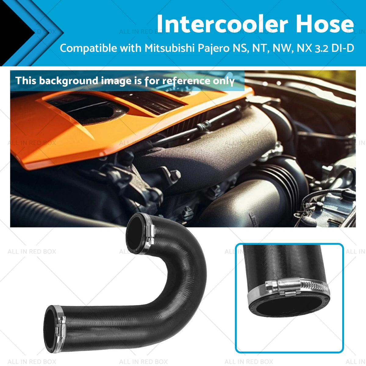 Intercooler Hose for Mitsubishi Pajero 3.2 DI-D Turbo (2000–2006) 1505A359