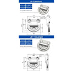 Stainless Steel D Ring for Outdoor Marine Use (Precision Cast)