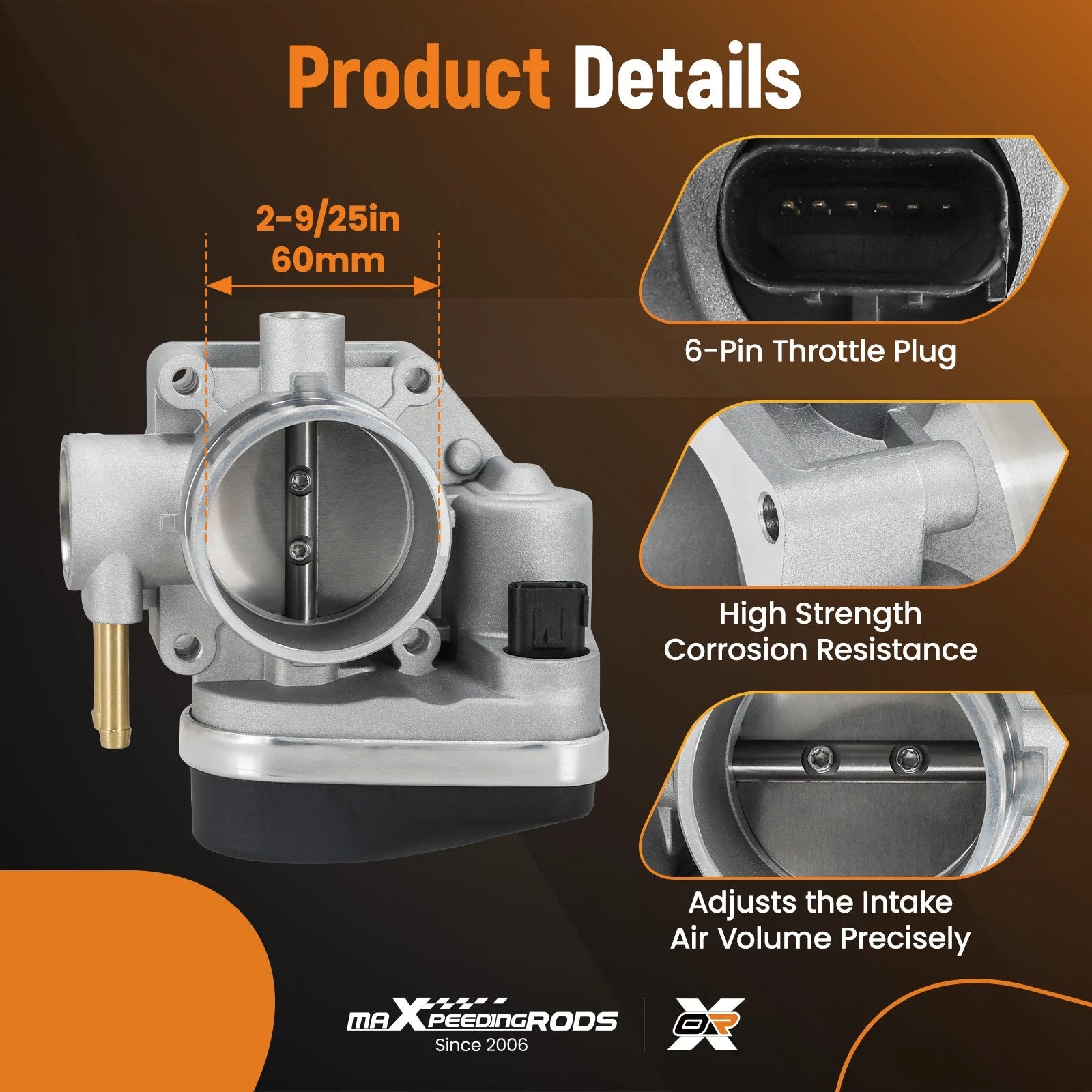 Throttle Body for Ford Fusion, Lincoln Zephyr (2006-2009)