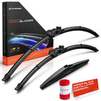 Set of 3 Windshield Wiper Blades for Chevy Cruze (2017–2019)