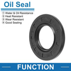 Set of 5 Oil Seal Rotary Shaft Seal Nitrile Rubber 25x47x5mm