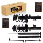 Set of 2 Rear Front Struts w/Sway Bar End Links for Mazda 3 (2004–2009)