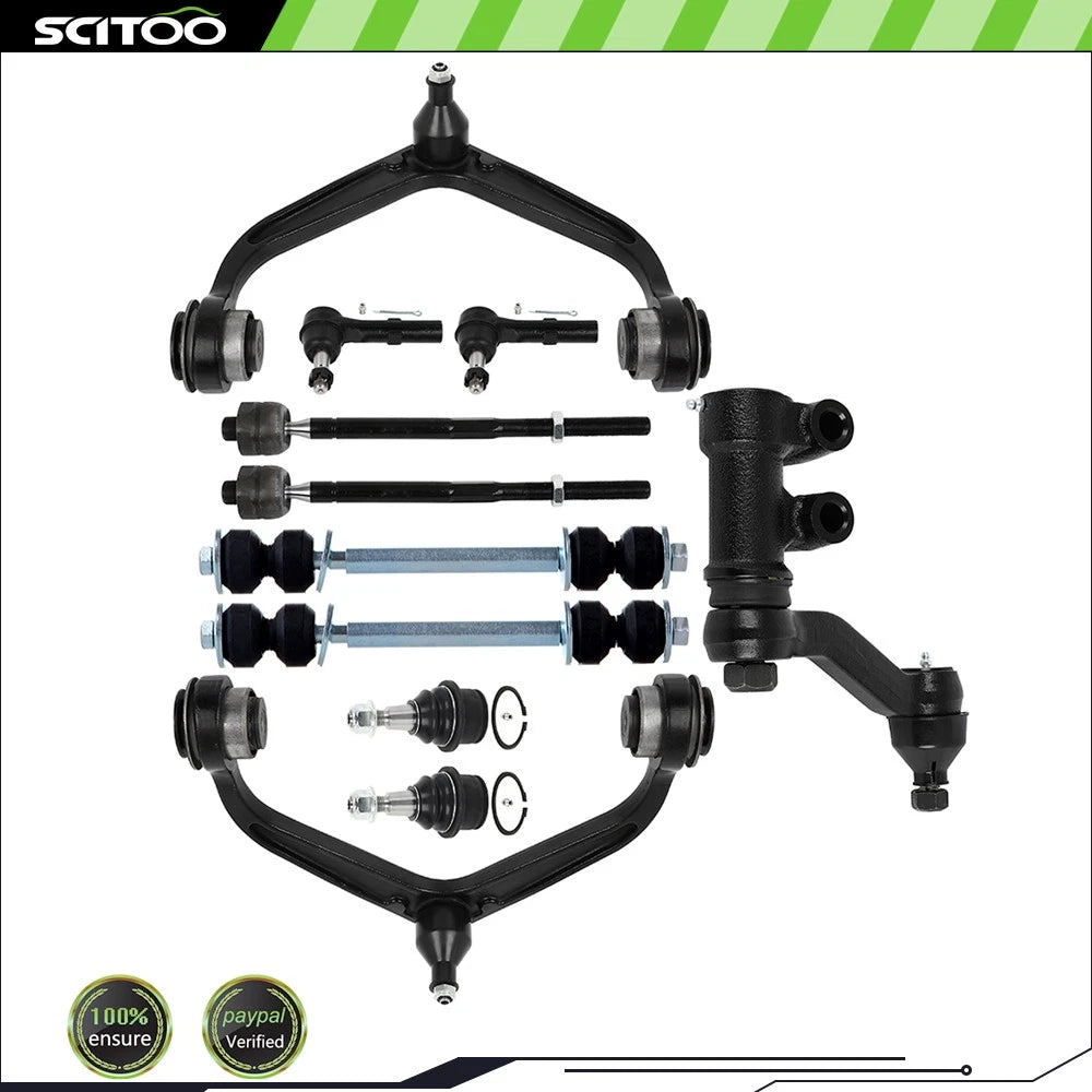 Control Arm with Ball Joints Tie Rod End Sway Bar for Chevrolet Silverado (2011–2019)