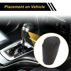 1 Pc Gear Shift Knob Cover for Honda Civic (2016–2021) Black Brown Faux Leather