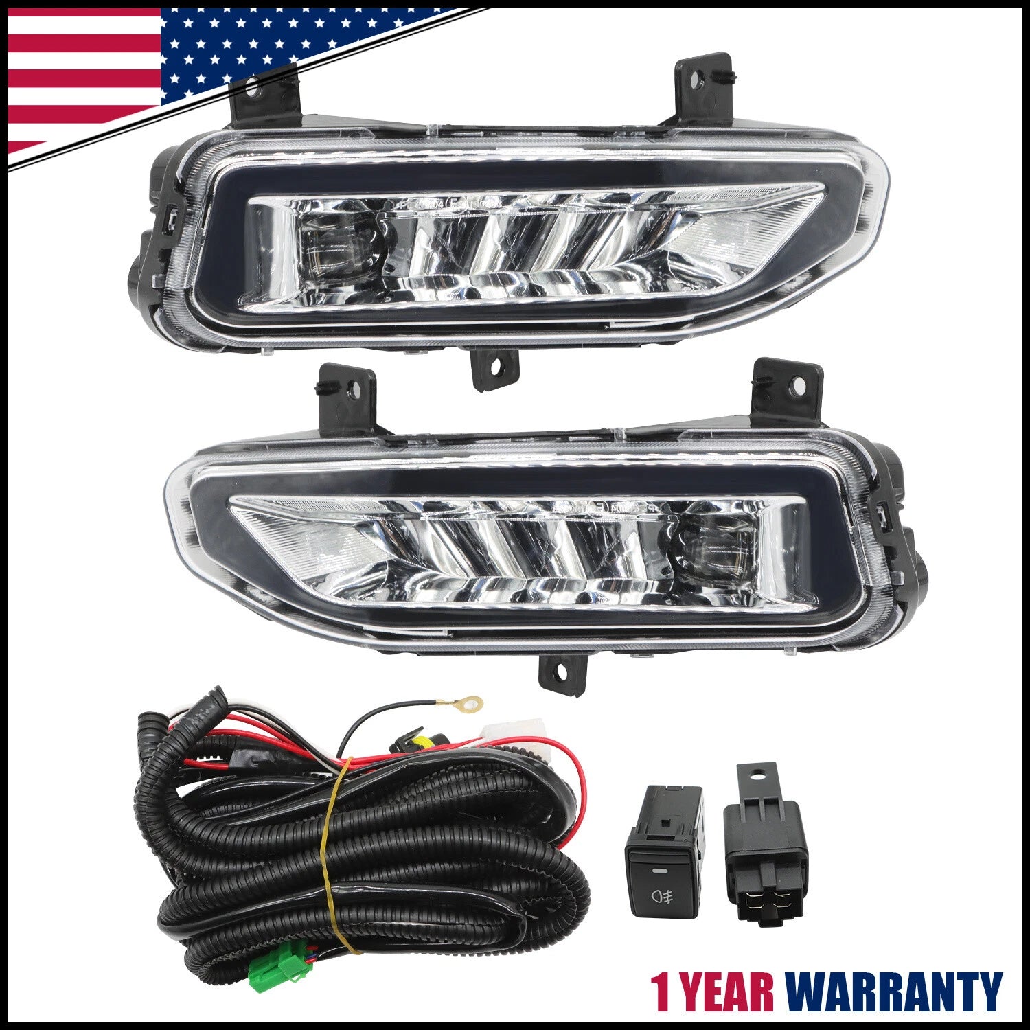 LED Bumper Fog Lights for Nissan Frontier (2022–2024) Left+Right