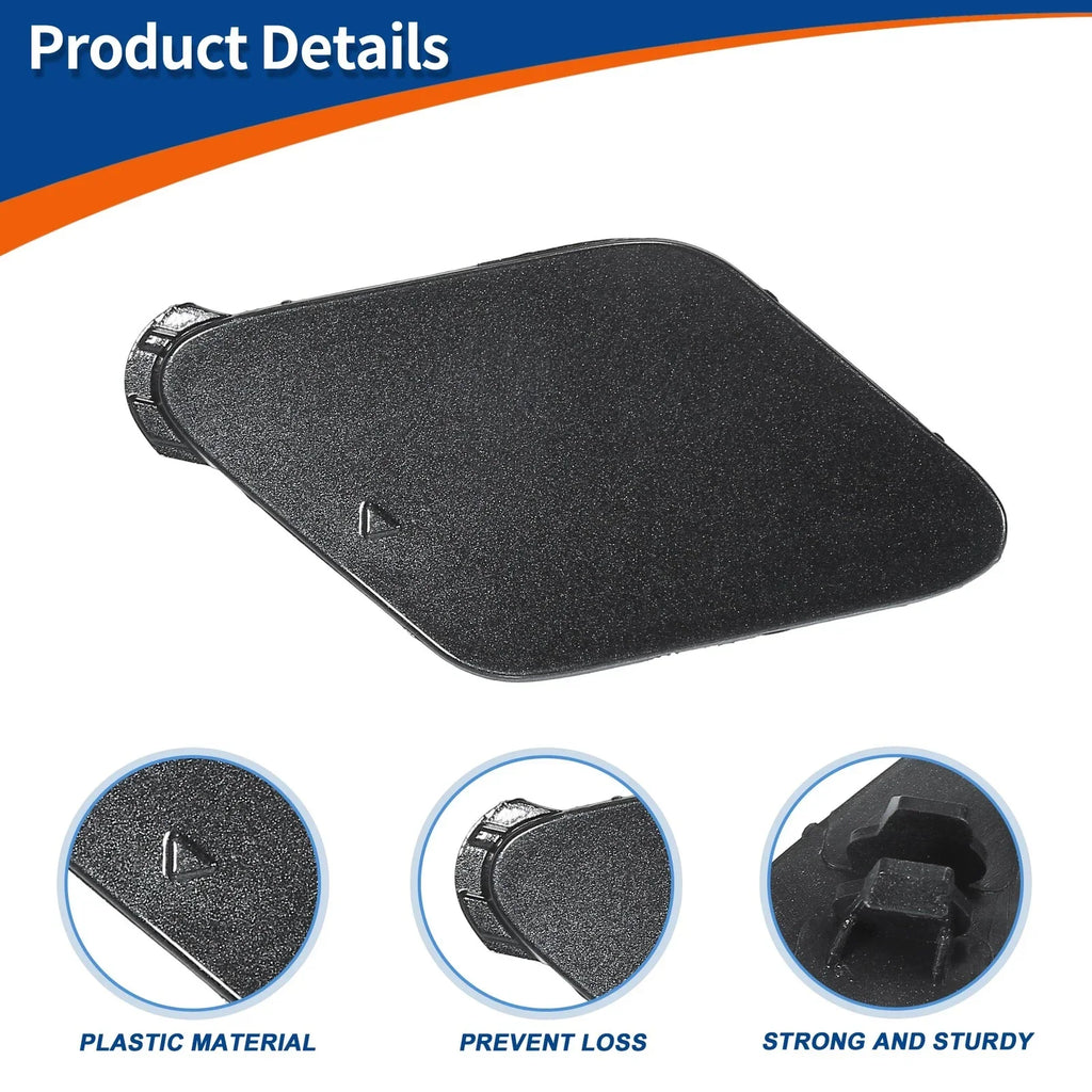 Front Right Tow Hook Cover for BMW 535i Sophisto Grey
