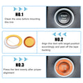 Engine Push Start Stop Button Cover Trim Kit for Dodge Charger Challenger (2015-2023)