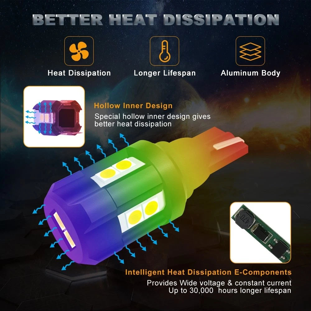 LED Reverse Back Up Light Bulb T15 for Multiple Vehicles (921, 912, W16W)