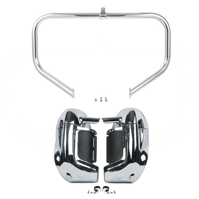 Lower Vented Leg Fairings & Engine Guard Crash Bar for Harley Road Glide (2009–2013)