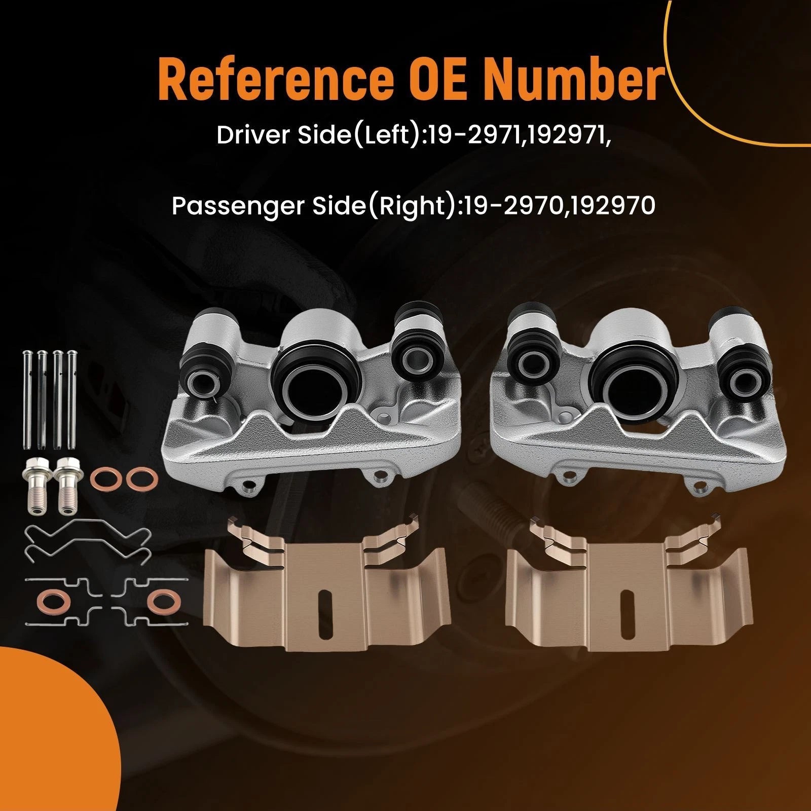 Rear Left+Right Disc Brake Caliper Pair for Toyota RAV4 (2004–2005) 47750-42050