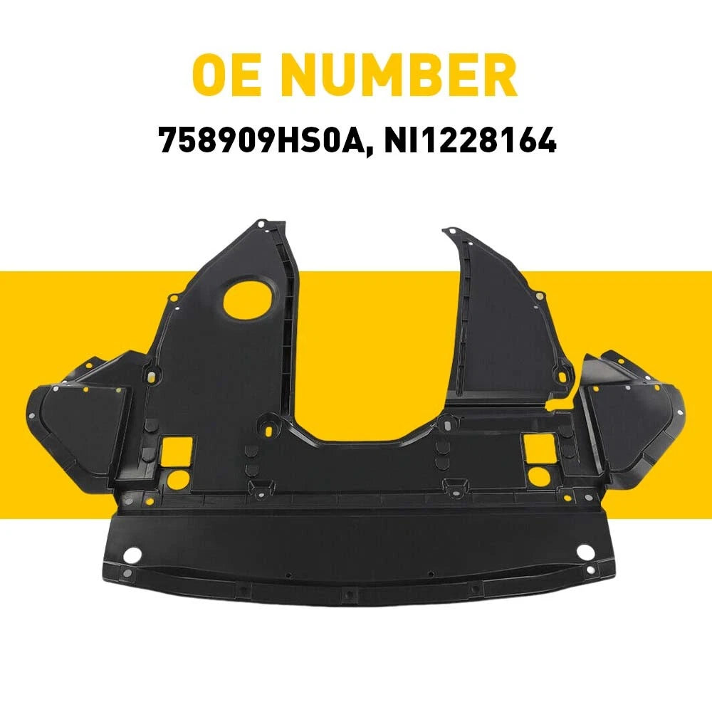 Front Engine Splash Shield for Nissan Altima Maxima (2002–2018) 7589 H