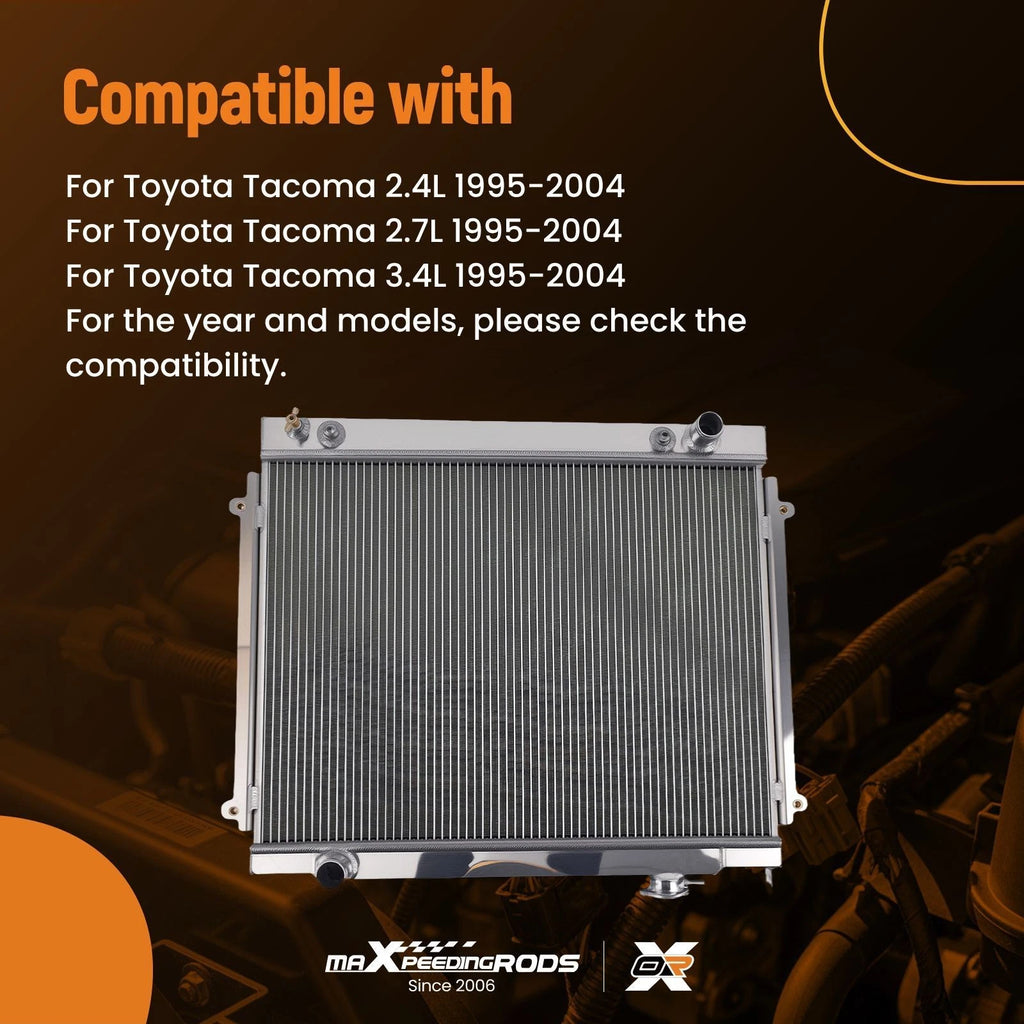 Radiator System Unit for Toyota Tacoma 2.4L 2.7L 3.4L (1995–2004)