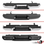 Chrome Rear Bumper Assembly for Nissan Frontier (1998–2021)