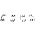 Set of 4 NAO Brake Pads for Suzuki Forenza, Reno (2007–2008)