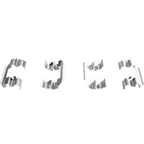 Set of 4 NAO Brake Pads for Suzuki Forenza, Reno (2007–2008)