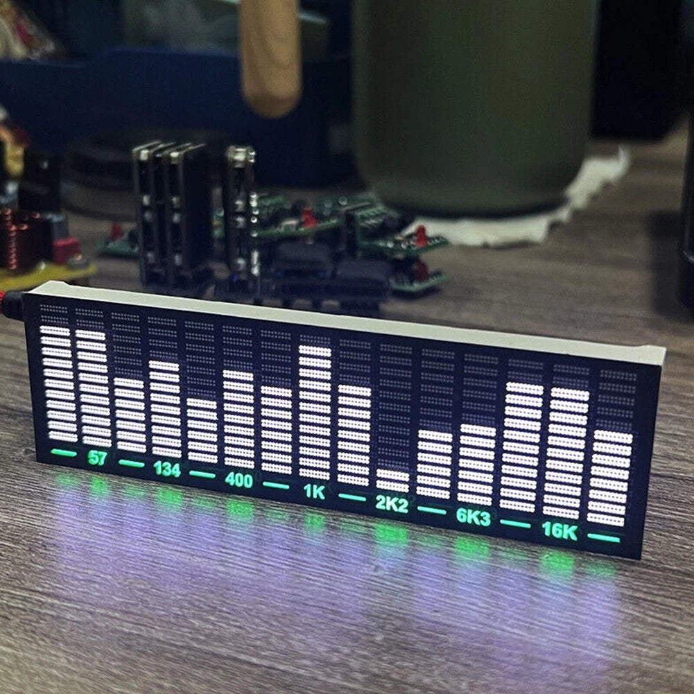 LED Audio Level Meter for Universal Use (15 Segments)