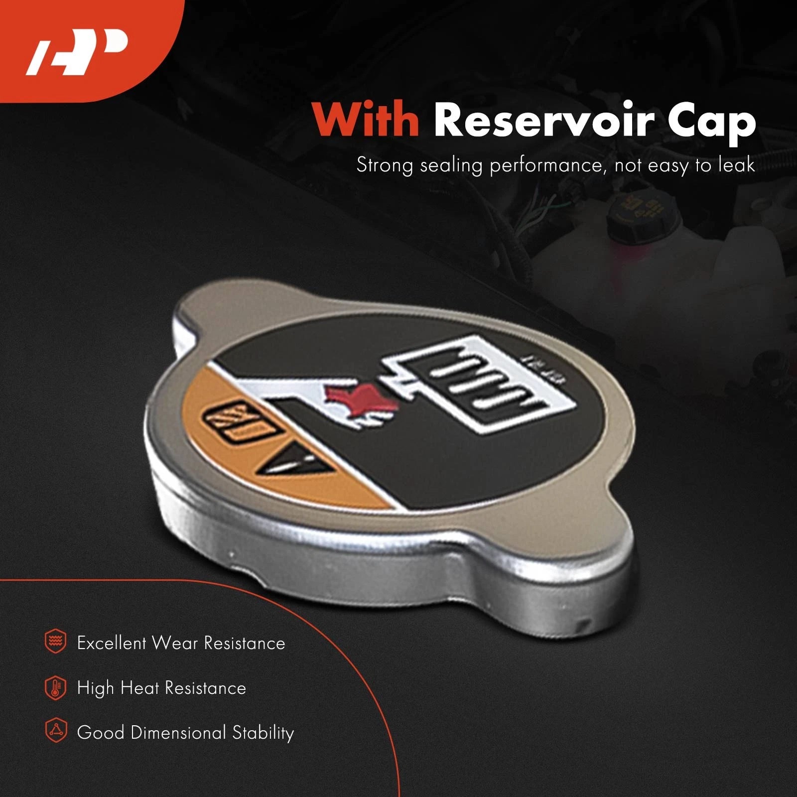 Radiator Coolant Reservoir with Pressure Cap for Ford F-250 Super Duty (2005–2022)