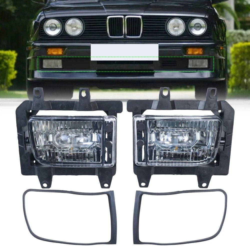 Front Bumper Fog Light Daytime Running Lamp for BMW E30 318i 320 325i (1982–1994)
