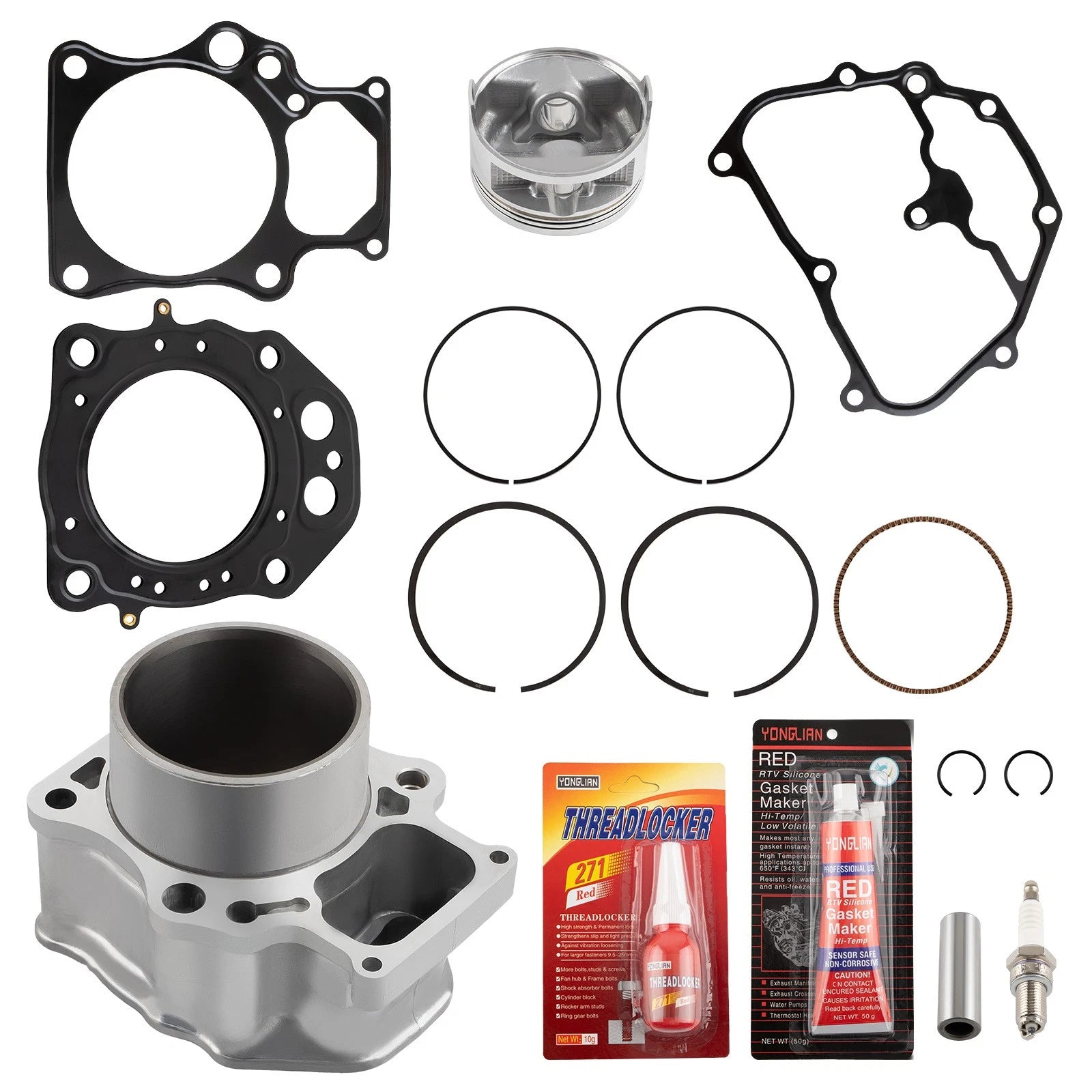 Top End Kit Cylinder Piston Gaskets for Honda Rancher TRX420 (2007–2018) 12100-HP7-A00