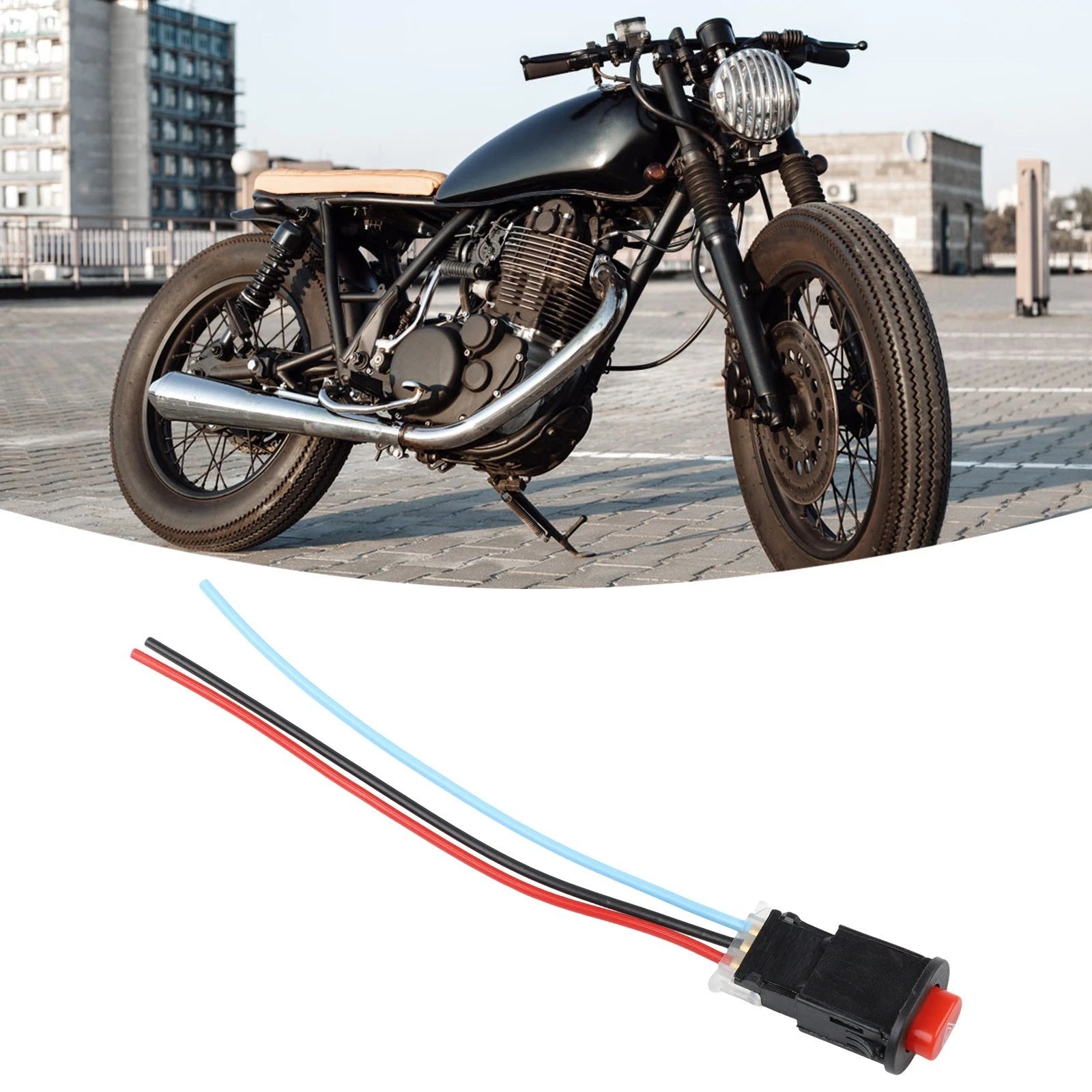 Hazard Light Switch Button for Motorcycle (Universal Fit)